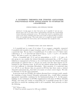 A Vanishing Theorem for Twisted Alexander Polynomials with