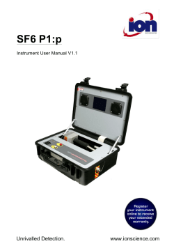SF6 P1:p - Ion Science