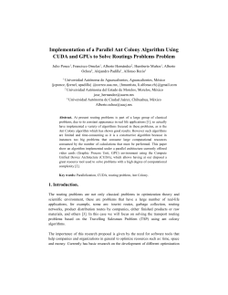 Implementation of a Parallel Ant Colony Algorithm Using