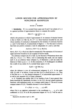 lower bounds for approximation by nonlinear manifolds