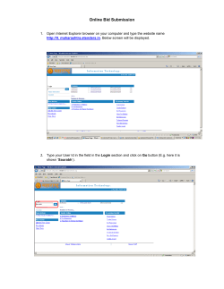 Online Bid Submission - Maharashtra E TENDER