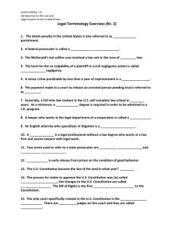 Legal Terminology Exercises (Nr. 2)