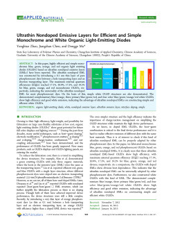 Ultrathin Nondoped Emissive Layers for Efficient and Simple