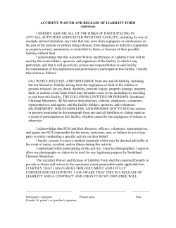 SCM Liability Waiver