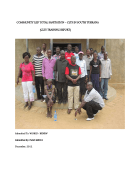 CLTS training session in progress at Katilu RCEA church. Typical