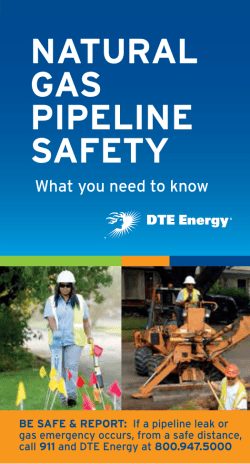 Natural Gas Pipeline Safety