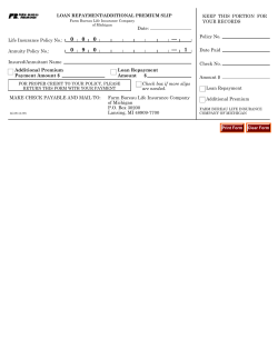 Date: $ Annuity Policy No.: Check box if more slips are needed. Life