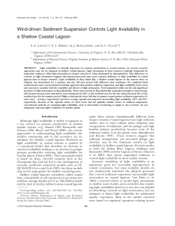 Wind-driven Sediment Suspension Controls Light Availability in a