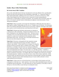 Insider: Buyer-Seller Relationships
