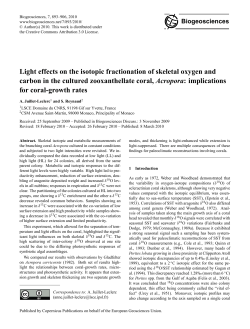 Light effects on the isotopic fractionation of