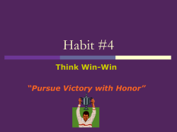 Habit #4 - Boutilier