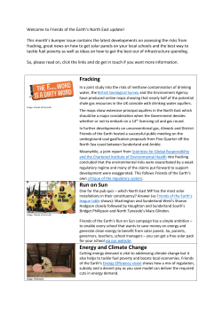 Fracking Run on Sun Energy and Climate Change