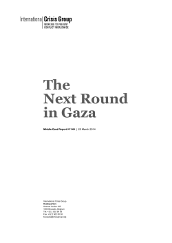 The Next Round in Gaza