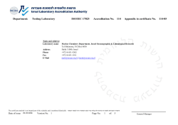 114-05 Appendix to certificate No. 114 Accreditation No. ISO/IEC