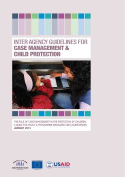 Inter-Agency Guidelines for Case Management and Child Protection