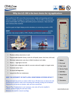 Levelcom LC-100 Oil Rig data sheet.pub
