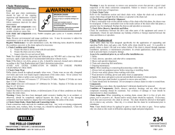 Chain Maintenance and Installation