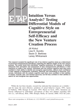 Testing Differential Models of Cognitive Style on