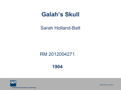 1904 Galah`s Skull