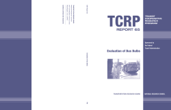 TCRP Report 65 - Evaluation of Bus Bulbs (Part A)