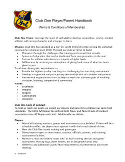 Club One Player Handbook 15