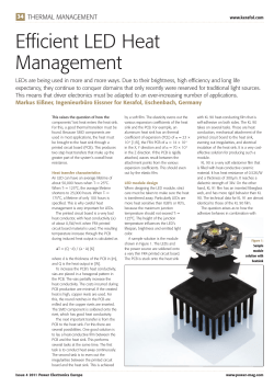 Efficient LED Heat Management