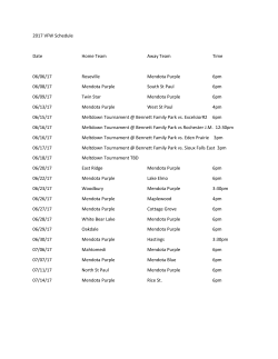 2017 VFW Schedule Date Home Team Away Team Time 06/06/17