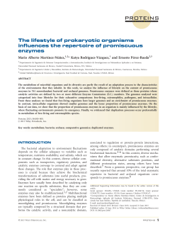 The lifestyle of prokaryotic organisms influences the repertoire of