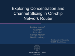 Exploring Concentration and channel slicing in On