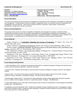 NAVS XXX Title of Course (# Units)