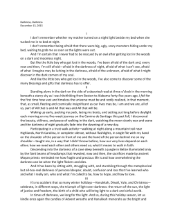 I I don`t remember whether my mother turned on a night light beside