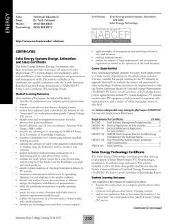 Energy - American River College!