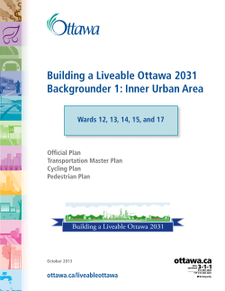 Building a Liveable Ottawa 2031 - Documents