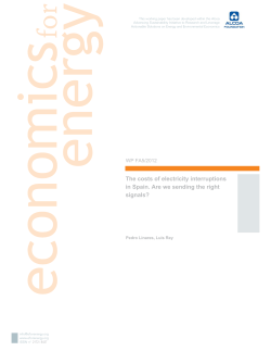 The costs of electricity interruptions in Spain. Are we sending the