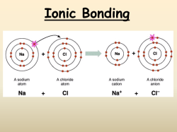 Ionic Bonding - KennisBankSu