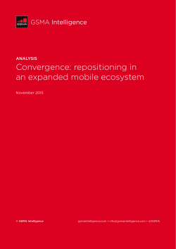 Convergence: repositioning in an expanded mobile ecosystem