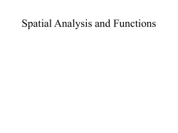 Spatial Analysis and Functions