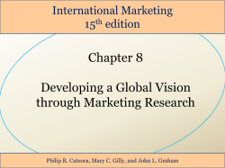 Problems of Availability and Use of Secondary Data