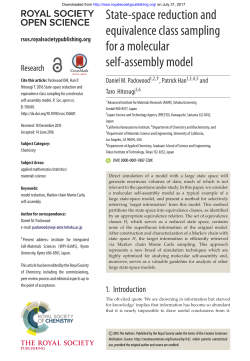 State-space reduction and equivalence class sampling for a