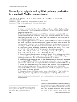 Macrophytic, epipelic and epilithic primary production in a semiarid