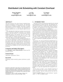 Distributed Link Scheduling with Constant Overhead