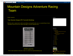 Mountain Designs Adventure Racing Team: Team Mountain