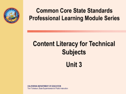 CCR Anchor Standards for Reading Grade 6&ndash;8
