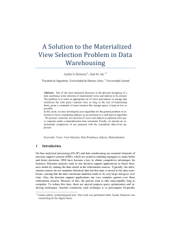 A Solution to the Materialized View Selection Problem in