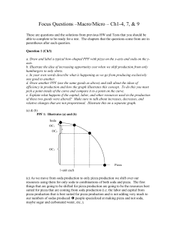Focus Questions --Micro