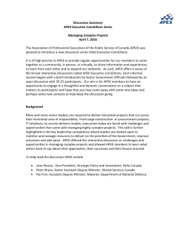 Managing Complex Projects