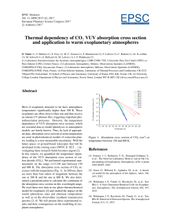 Thermal dependency of CO2 VUV absorption cross section and