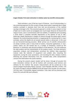 Ievgen Koliada: Fish stock estimation in shallow water by scientific