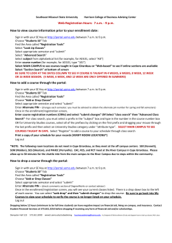 enrollment SS tab and diagram how to look up classes 2414