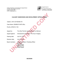 subdivision and development appeal board